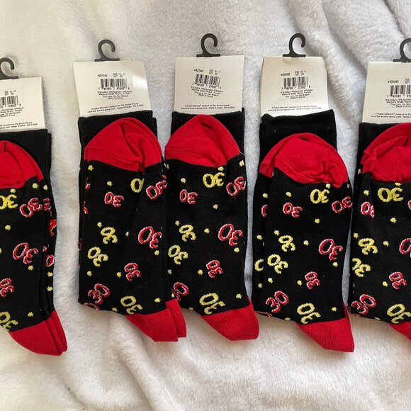 Lot of 5 Papel Giftware Greeting Socks Me? 30! Crew Socks 30th Birthday LG 10-13 - Picture 2 of 4